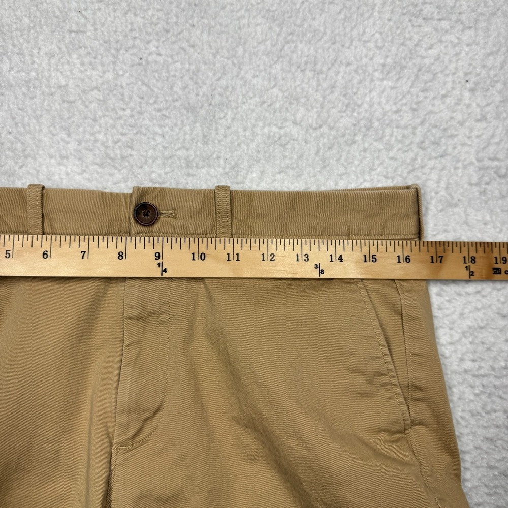 J. Crew Stretch Chino Casual Khaki Beige Straight Leg Pants Men's Size 32x34 - Picture 7 of 14